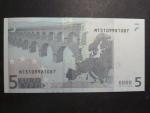 5 Euro 2002 s.M, Portugalsko, podpis Jeana-Clauda Tricheta, U005 tiskárna Valora - Banco de Portugalsko, Portugalsko