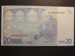 20 Euro 2002 s.V, Španělsko, podpis Jeana-Clauda Tricheta, M017 tiskárna  Fábrica Nacional de Moneda , Španělsko