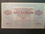 100 Kč 15.4.1919 padělek typ 7 Meszaros, barevná typ určující fotokopie od Dr. Moravce