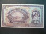 5000 Kč 6.7.1920, s.A, specimen, velmi dobrý stav