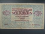 100 Kč 15.4.1919, 2mm natrž. v pravém okraji