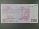 500 Euro 2002 s.N, Rakousko, podpis Jeana-Clauda Tricheta, F003 tiskárna Österreichische Banknoten und Sicherheitsdruck, Rakousko