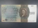 Německo, 100 RM 1924 série B, podtiskové písmeno K