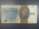 Německo, 100 RM 1924 série C, podtiskové písmeno B