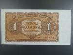 1 Kčs 1953 série BV, tiskárna Goznak Moskva, perf. 3md