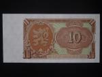 10 Kčs 1953 série BU, tiskárna Goznak Moskva