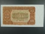 10 Kčs 1953 série CE, tiskárna Goznak Moskva, perf. 3md