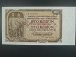 100 Kčs 1953 série CH, tiskárna Goznak Moskva, perf. 3md