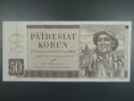 50 Kčs 29.8.1950, série A 39, perforace 3md
