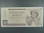 50 Kčs 29.8.1950, série B 23, perforace 3md
