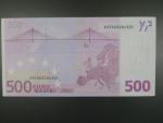 500 Euro 2002 s.Z, Belgie, podpis Willema F. Duisenberga, T001 tiskárna Belgie