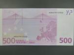 500 Euro 2002 s.X, Německo, podpis Willema F. Duisenberga, R001 tiskárna Bundesdruckerei, Německo