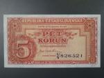 5 Kčs 1945 série U/V