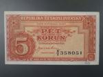 5 Kčs 1945 série X/T