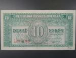 10 Kčs 1945 série R/G