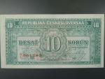 10 Kčs 1945 série R/U