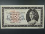 100 Kčs 1945 série B 39 perforace 3md
