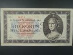 100 Kčs 1945 série C 02 perforace 