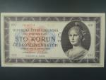 100 Kčs 1945 série C 32 perforace 