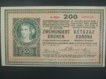200 K 27.10.1918, serie A 2050, s potiskem na R