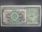 100 Kč 14.1.1920 série Ao, bankovní vzor s 3x perf. NEPLATNÉ