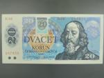 20 Sk/Kčs 1988 s. H 38, kolkovaná, Baj. SK 1, Pi. 15