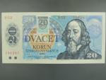 20 Sk/Kčs 1988 s. H 52, kolkovaná, Baj. SK 1, Pi. 15