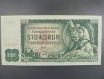 100 Kčs 1961 série X 50, číslovač 2d, vodoznak 14