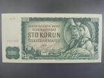 100 Kčs 1961 série X 53, číslovač 2d, vodoznak 14