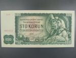 100 Kčs 1961 série X 90, číslovač 2d, vodoznak 14