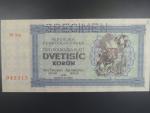 2000 K 1945 série 20Ám, perf. SPECIMEN, poloha vodoznaku A