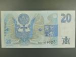 20 Kč 1994 s. B 17 proužek vlevo, Baj. CZ 10b, Pi. 10b