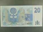 20 Kč 1994 s. B 60 proužek vlevo, Baj. CZ 10b, Pi. 10b