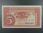 5 Kčs 25.1.1949 série 121, perf. 