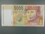 5000 Sk 3.4.1995 s. H perf. SPECIMEN, Baj. SK 11a, Pi. 29s