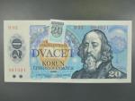 20 Sk/Kčs 1988 s. H 32, kolkovaná, Baj. SK 1, Pi. 15 