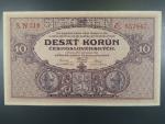 10 Kčs 2.1.1927 série N 210, perf. SPECIMEN