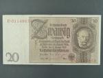 Německo, 20 RM 1929 série E, válečné vydání