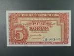 5 Kčs 1945 série U/R