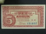 5 Kčs 25.1.1949 série A 41