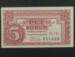 5 Kčs 25.1.1949 série A 116