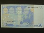 20 Euro 2002 s.D, Estonsko, podpis Mario Draghi, R027 tiskárna Bundesdruckerei, Německo