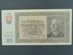 20 Ks 15.9.1939 serie Xy 44, perf. SPECIMEN