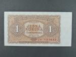 1 Kčs 1953 série JN, tiskárna STC Praha, větší číslovač 3,5mm