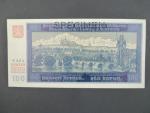 100 K 1940, série 22 A I. vydání, perf. SPECIMEN