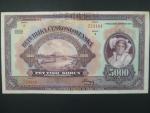 5000 Kč 6.7.1920, s.A, perf. SPECIMEN, velmi pěkný stav