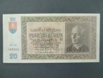 20 Ks 15.9.1939 serie Ef 10, perf. SPECIMEN