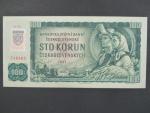 100 Sk 1961 s. C 34, kolkovaná, Baj. SK 3b, Pi. 17