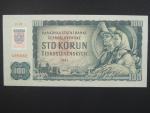 100 Sk 1961 s. D 19, kolkovaná, Baj. SK 3b, Pi. 17