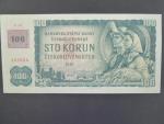 100 Kč 1961 s. D 35, kolek, Baj. CZ 1a, Pi. 1
